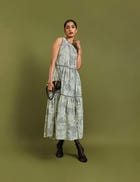 KENITH DRESS - BROKEN LINES view 6