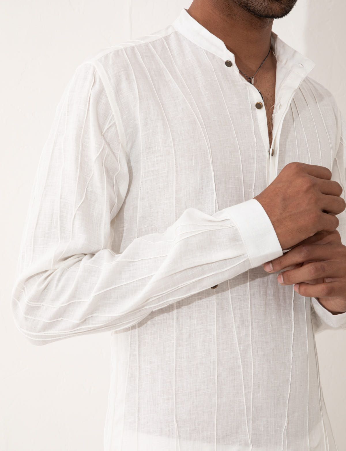 ASHER KURTA  - WHITE - image 1