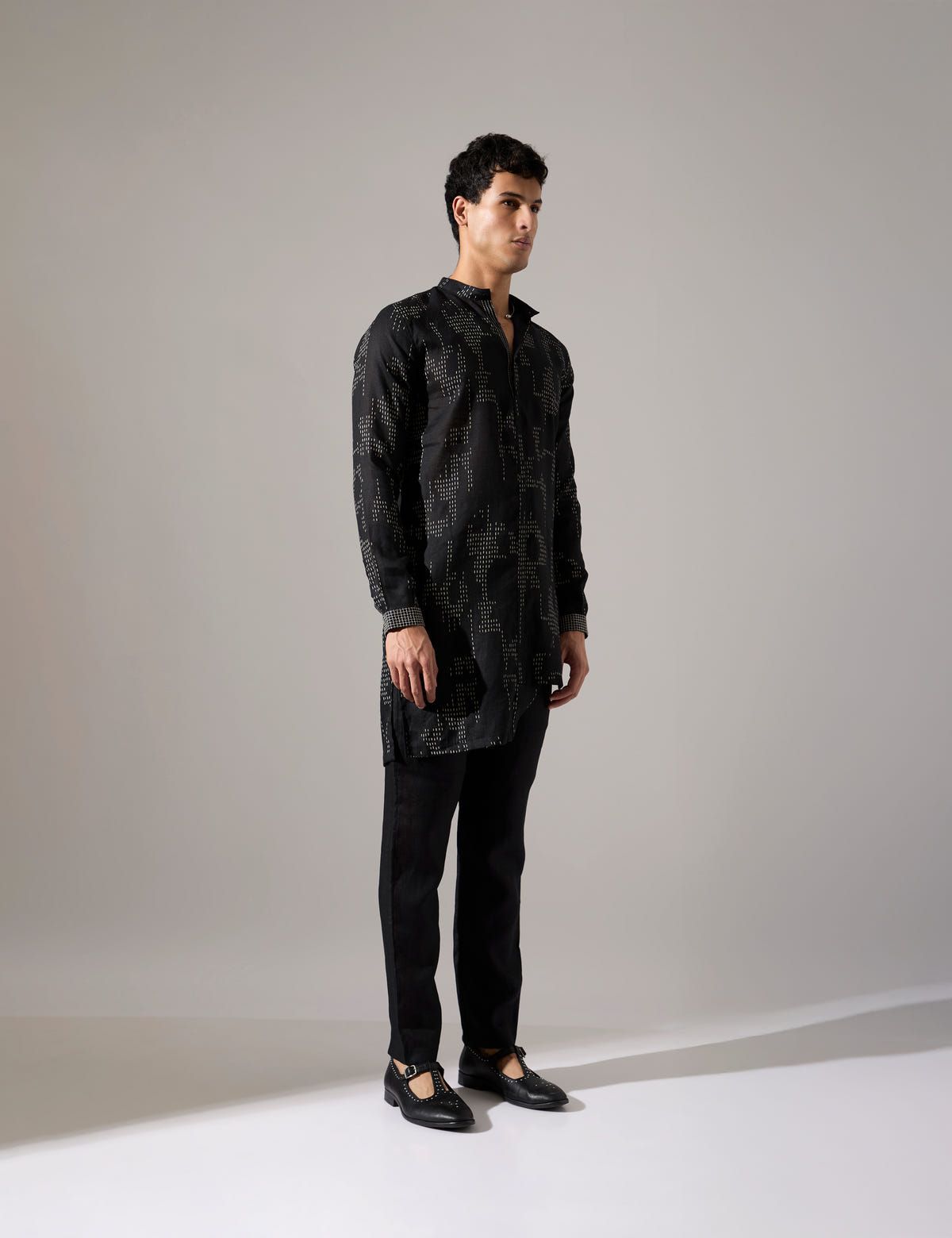 Francis Dash Kurta Set - Black - image 4