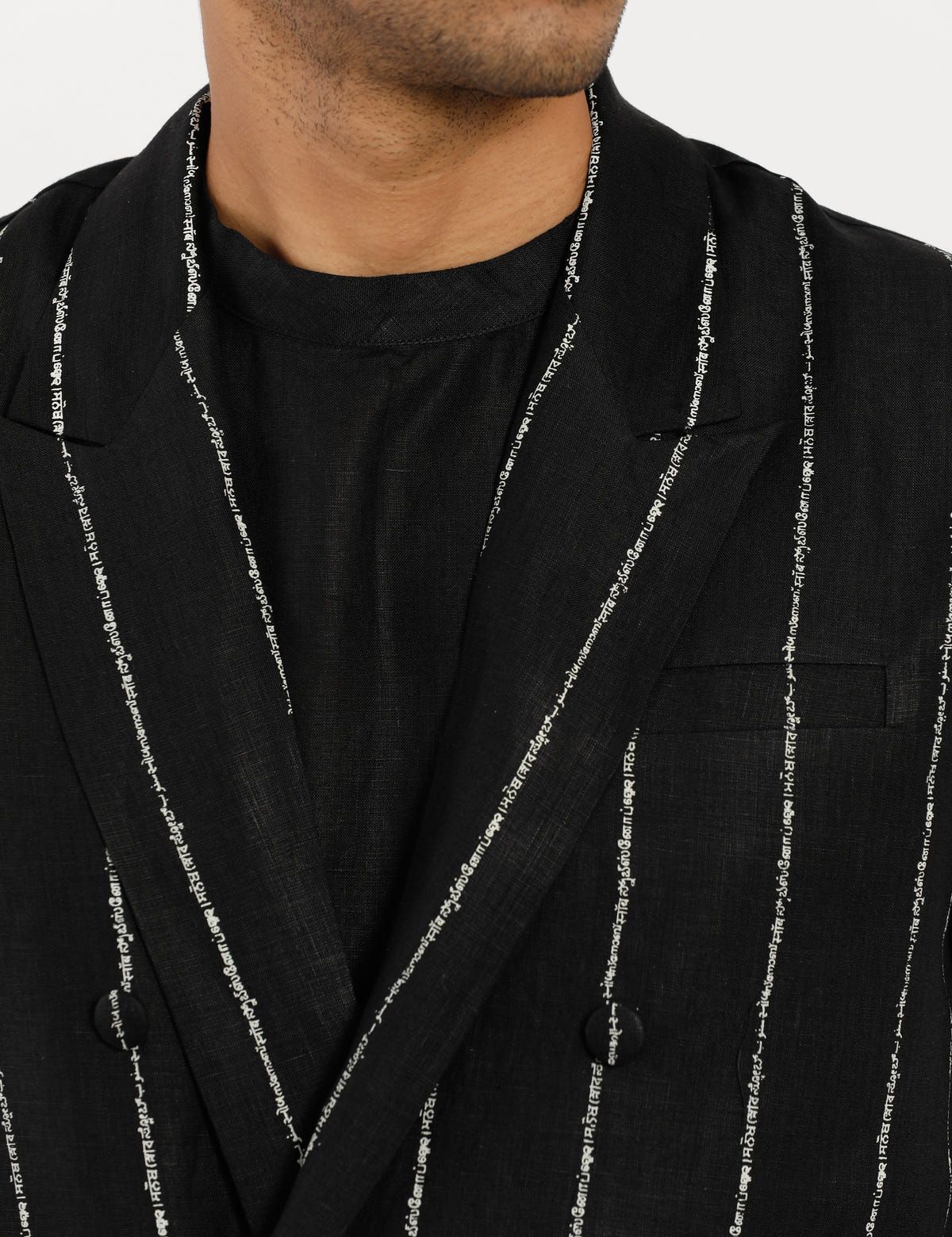 MADRAS BLAZER - BLACK - image 5