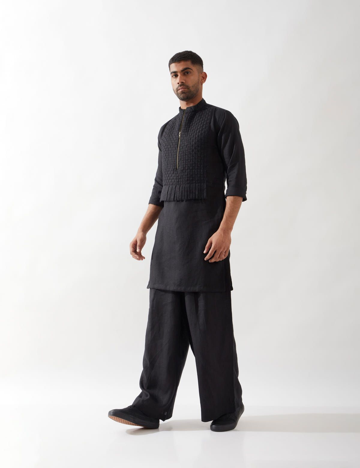 BENJAMIN KURTA SET - BLACK - image 2