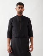 BENJAMIN KURTA SET - BLACK view 5