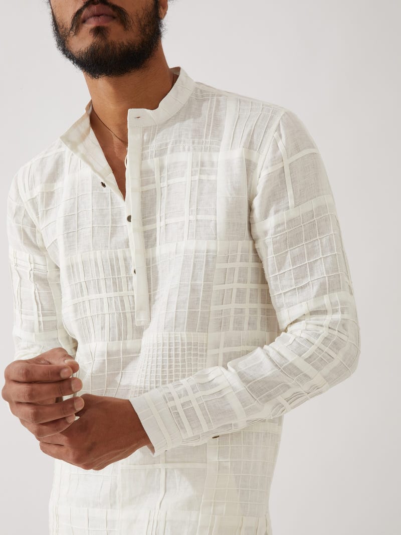 LUKE KURTA  - WHITE