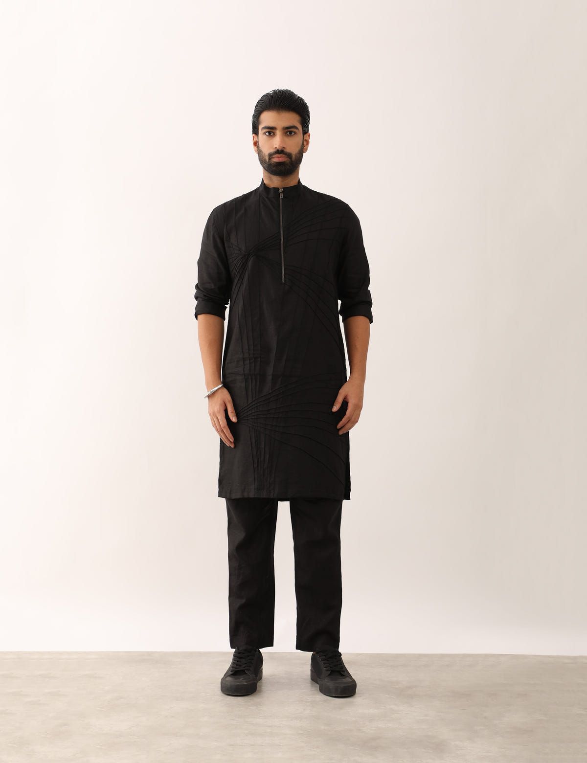 MANAV KURTA - BLACK - image 2