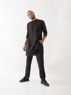 HUNTER KURTA SET - BLACK view 1