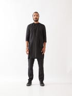 HUNTER KURTA SET - BLACK view 3