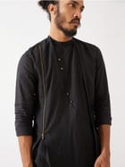 HUNTER KURTA SET - BLACK view 4