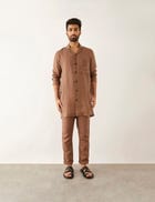 BAB KURTA - BROWN view 1