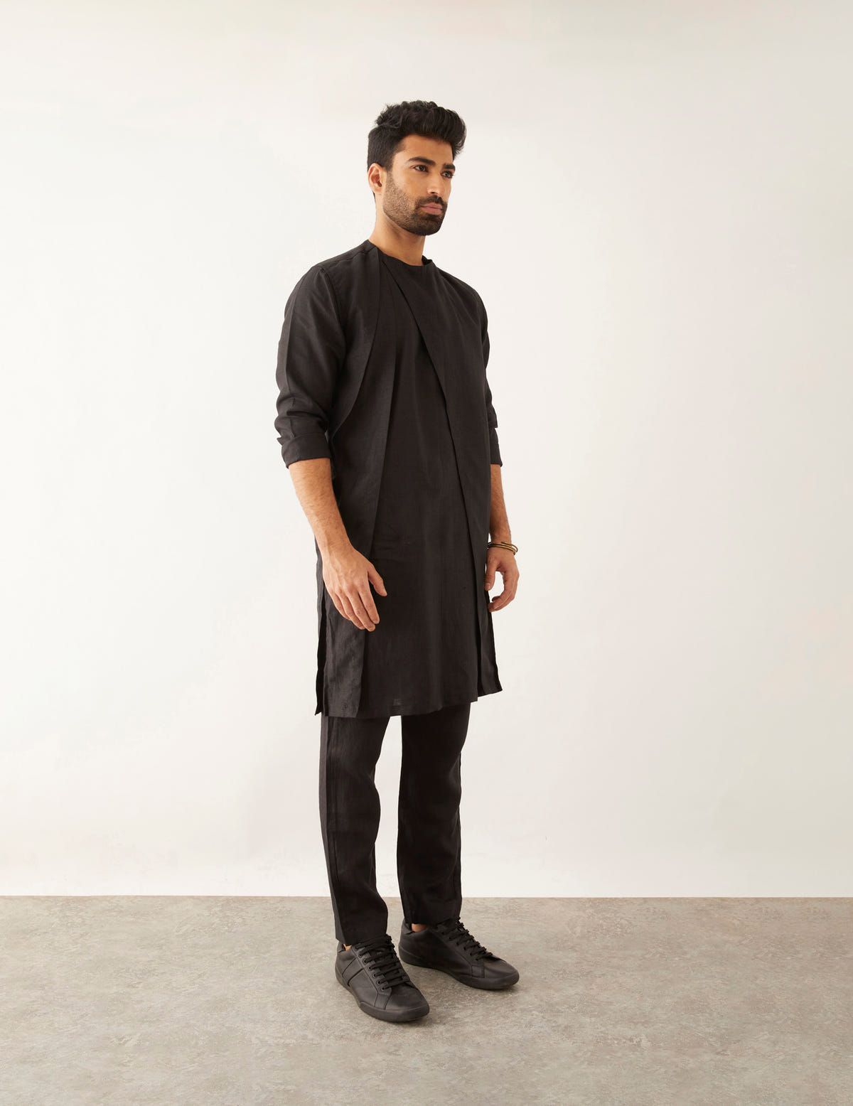 AZAM KURTA SET - BLACK - image 3
