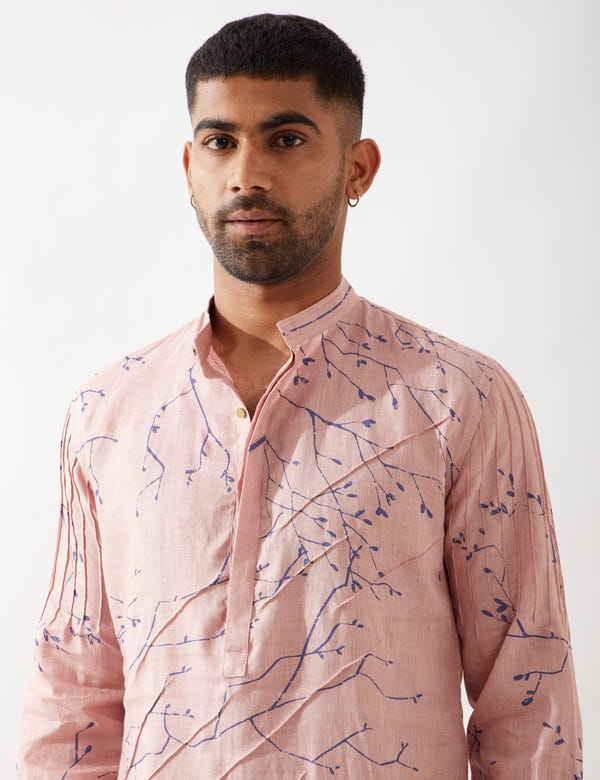 SON OF A NOBLE - SNOB — AUSTIN BRANCH KURTA - PINK