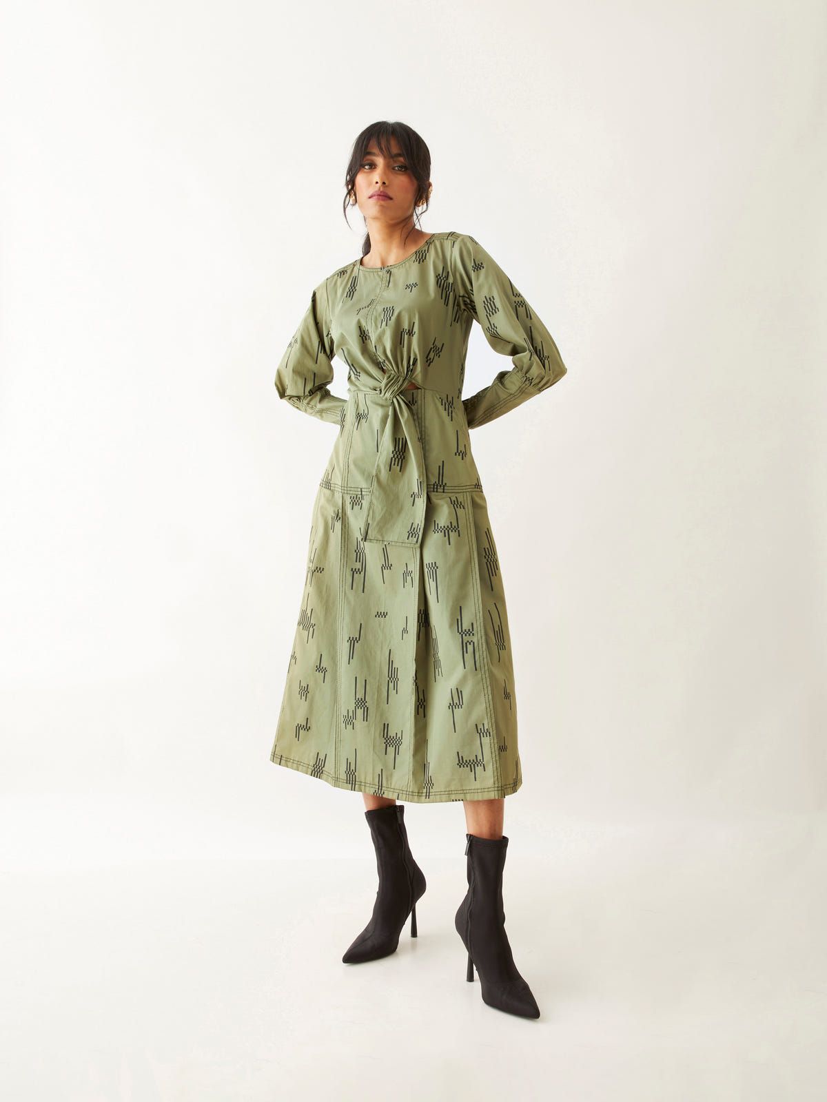 LANA DRESS - SAGE - image 1