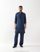 WYNN KURTA SET - NAVY view 1