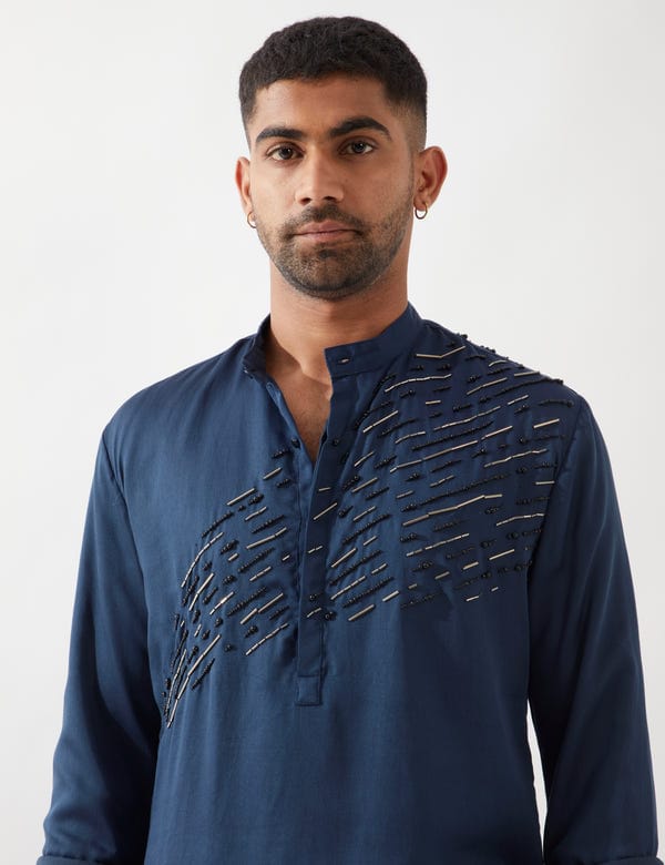 SON OF A NOBLE - SNOB — WYNN KURTA SET - NAVY