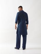 WYNN KURTA SET - NAVY view 3