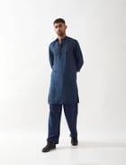 WYNN KURTA SET - NAVY view 4