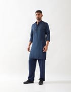 WYNN KURTA SET - NAVY view 5
