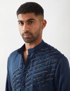 WYNN KURTA SET - NAVY view 7