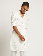 SHERWOOD KURTA BOTANY - WHITE view 1