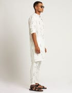SHERWOOD KURTA BOTANY - WHITE view 3