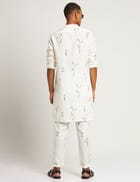 SHERWOOD KURTA BOTANY - WHITE view 4