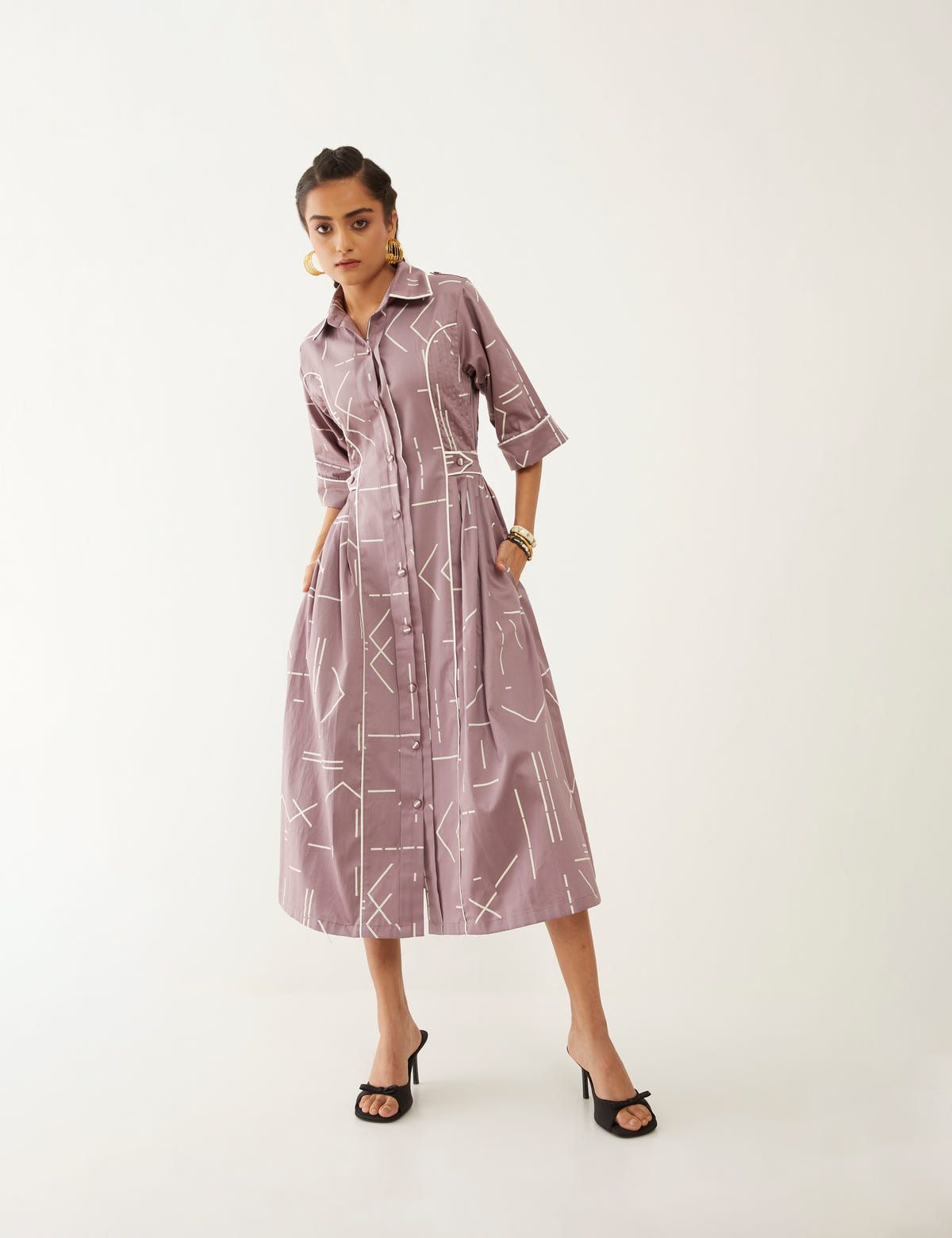 AMELIA DRESS - ORCHID - image 1