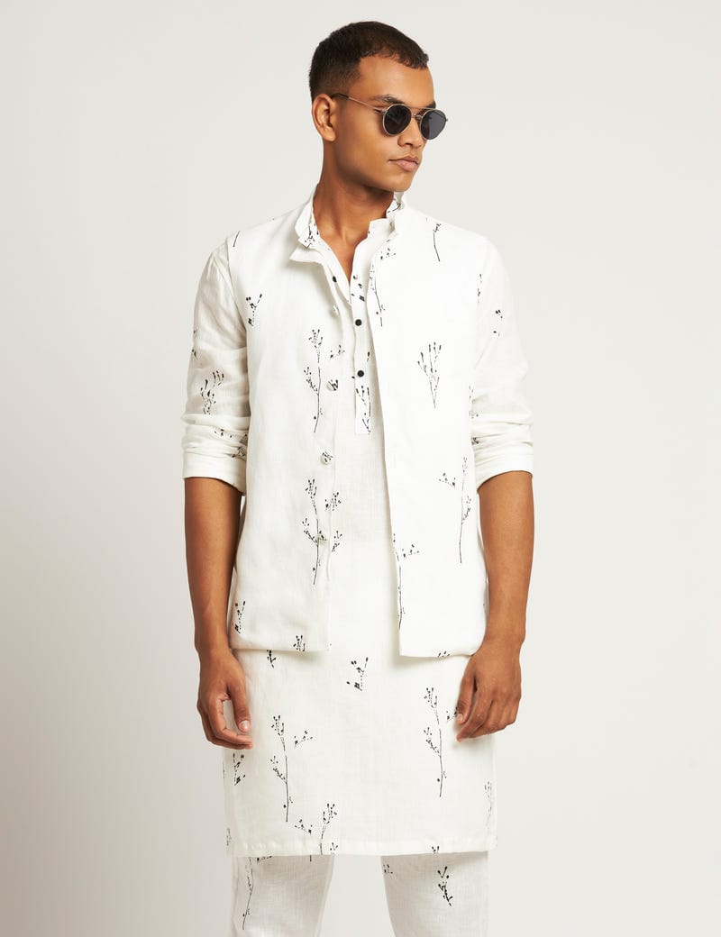 DOWNTOWN WAISTCOAT - WHITE