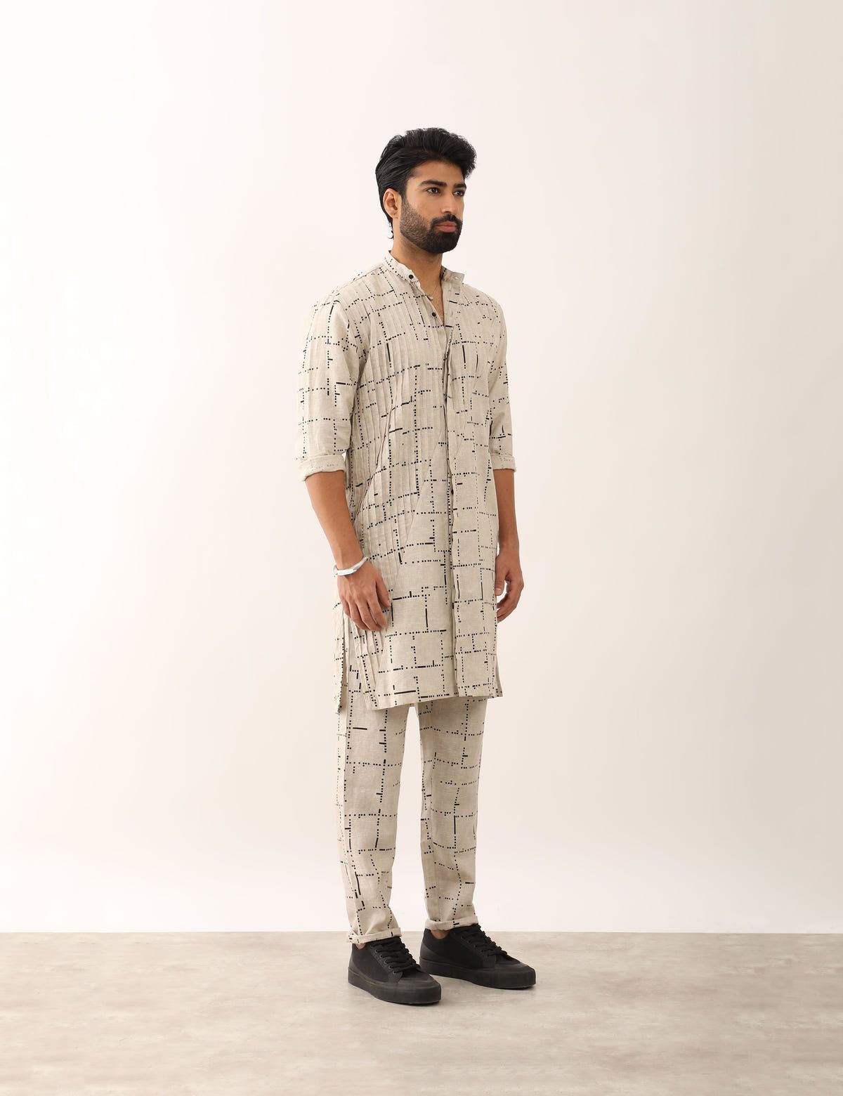 AADI TETRIS KURTA - IVORY - image 3