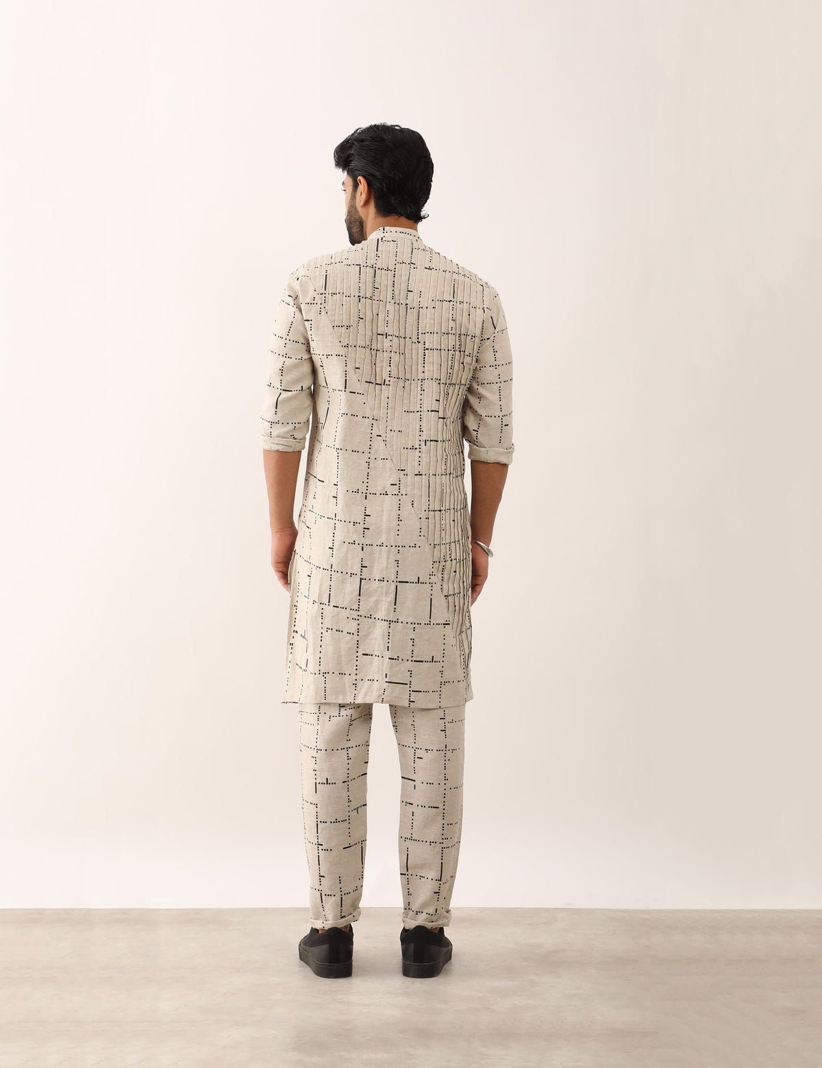 AADI TETRIS KURTA - IVORY - image 4