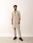 AADI TETRIS KURTA - IVORY view 5