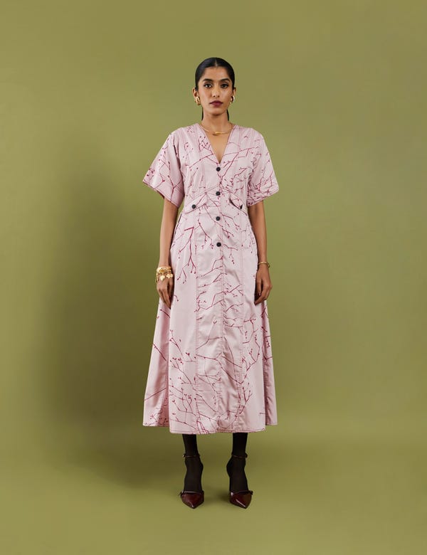 SON OF A NOBLE - SNOB — MARTINA DRESS - ROSE