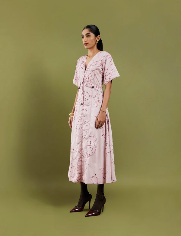 SON OF A NOBLE - SNOB — MARTINA DRESS - ROSE