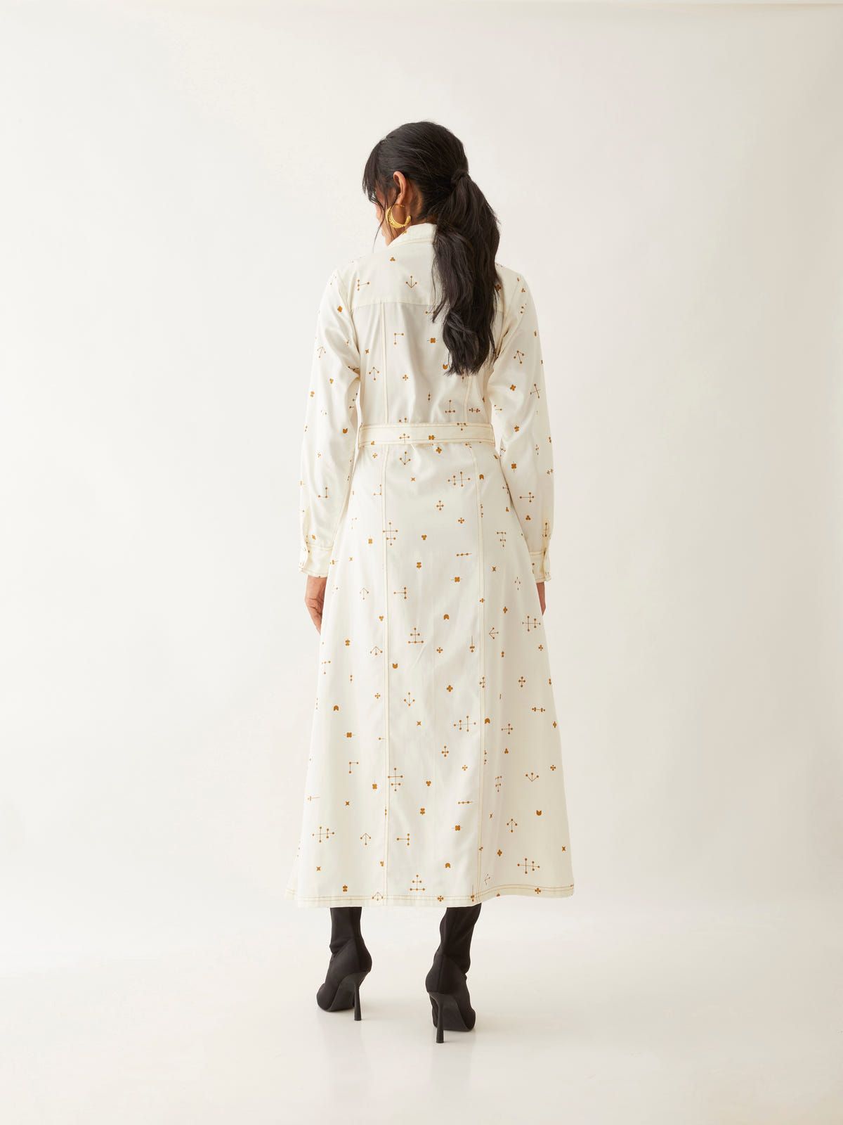 MOLLY DRESS - OFF WHITE - image 3