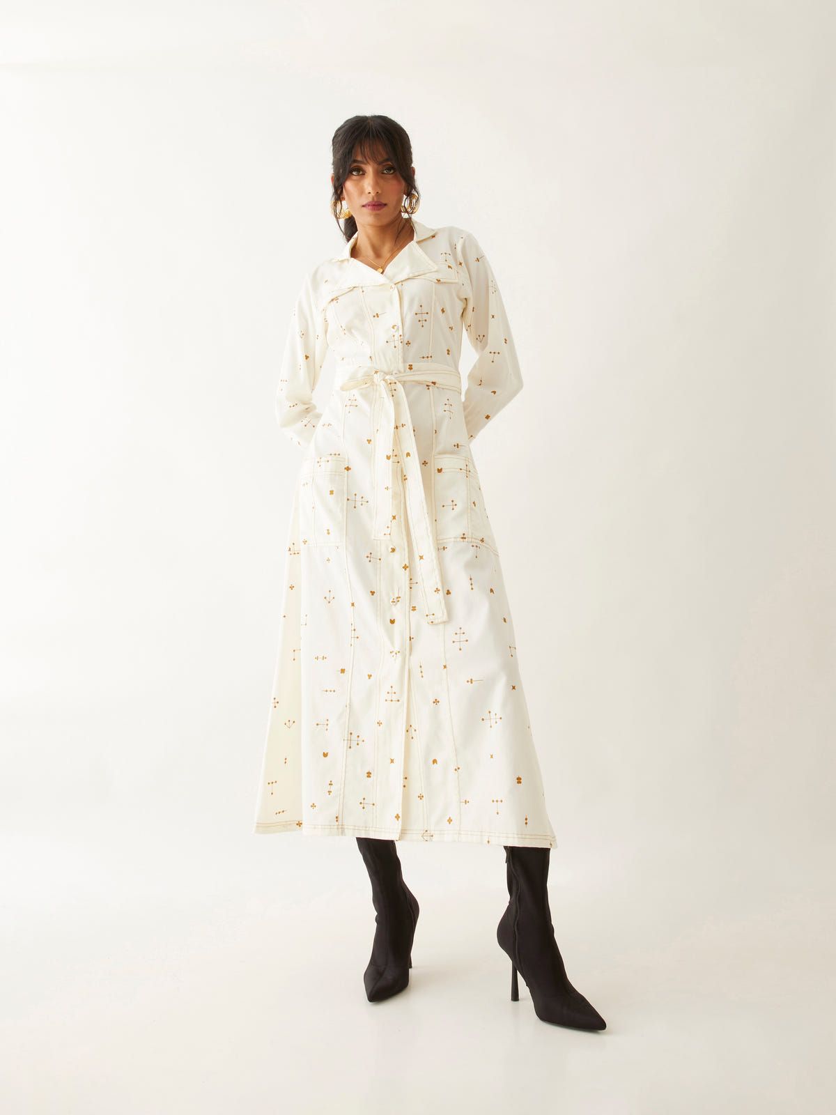 MOLLY DRESS - OFF WHITE - image 4