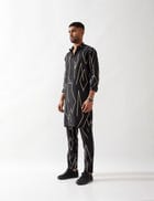 RORY METAL KURTA SET - BLACK view 2