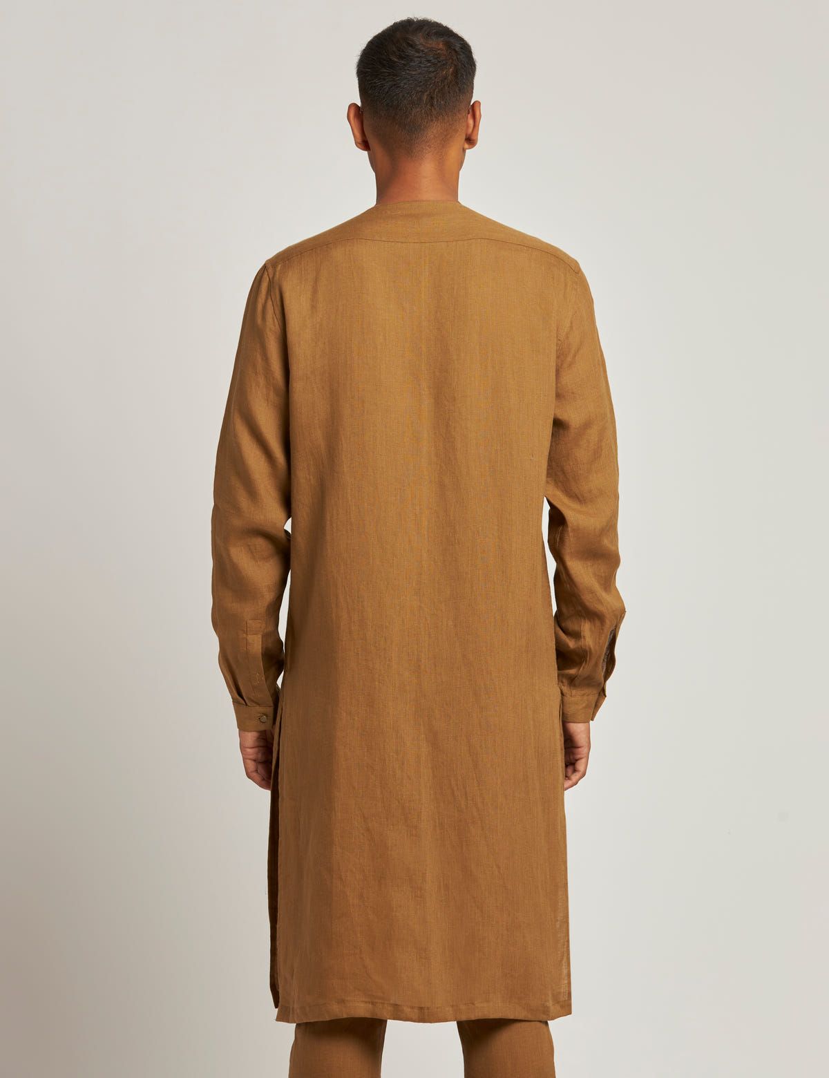 ANJAR  KURTA - GOLDEN BROWN - image 4