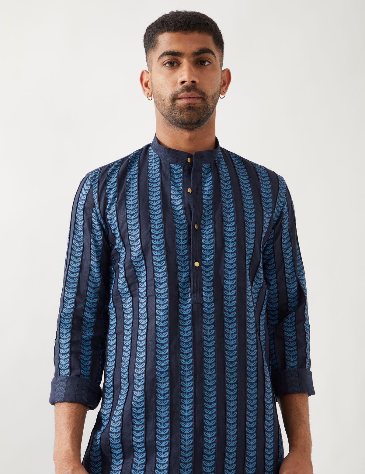 BLAKE CATKIN KURTA SET - NAVY - image 5