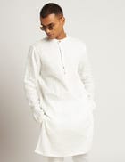 HISAR KURTA  - WHITE view 5