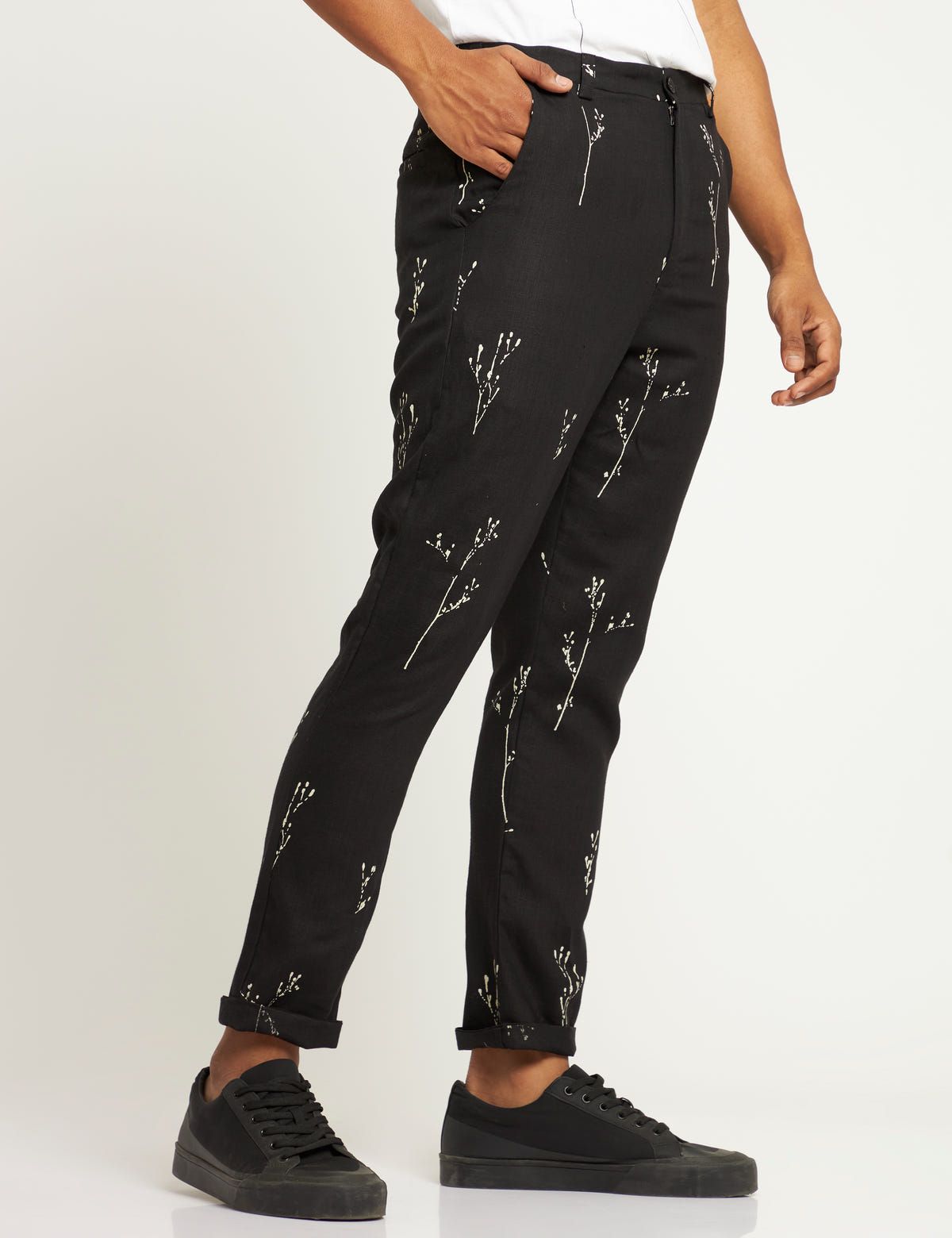 TOCO - TROUSER - BOTANY - BLACK - image 2