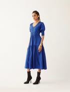 ROBIE DRESS - COBALT view 2