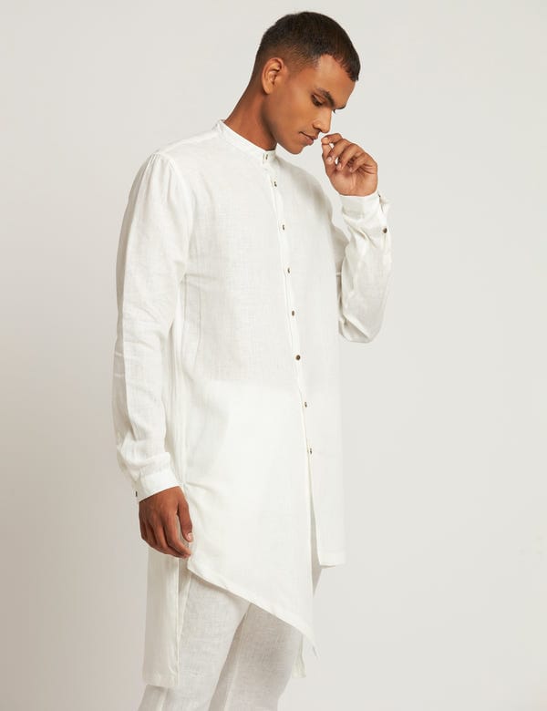 SON OF A NOBLE - SNOB — GURUNG KURTA - WHITE