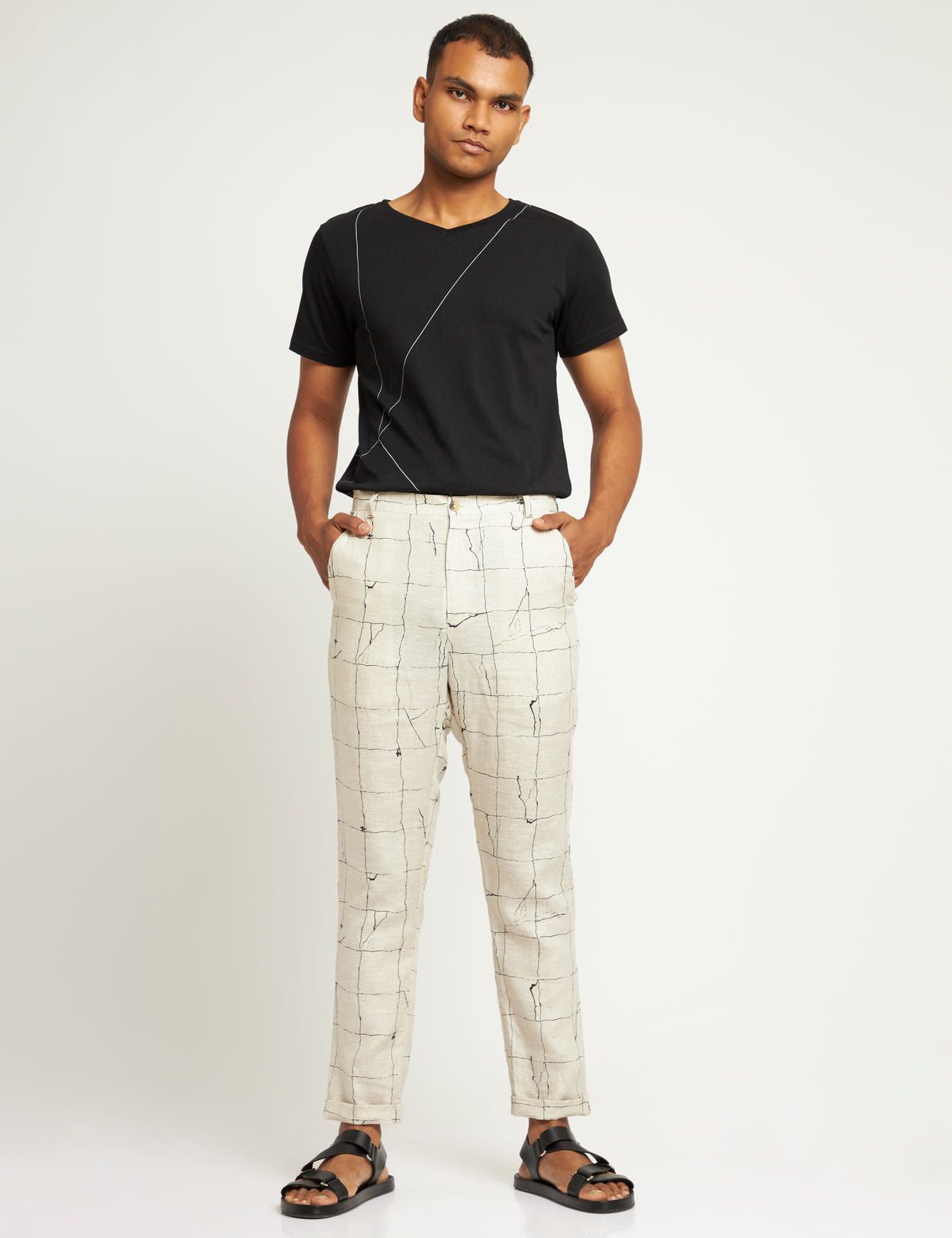 TOCO - TROUSER - TILES - IVORY - image 4