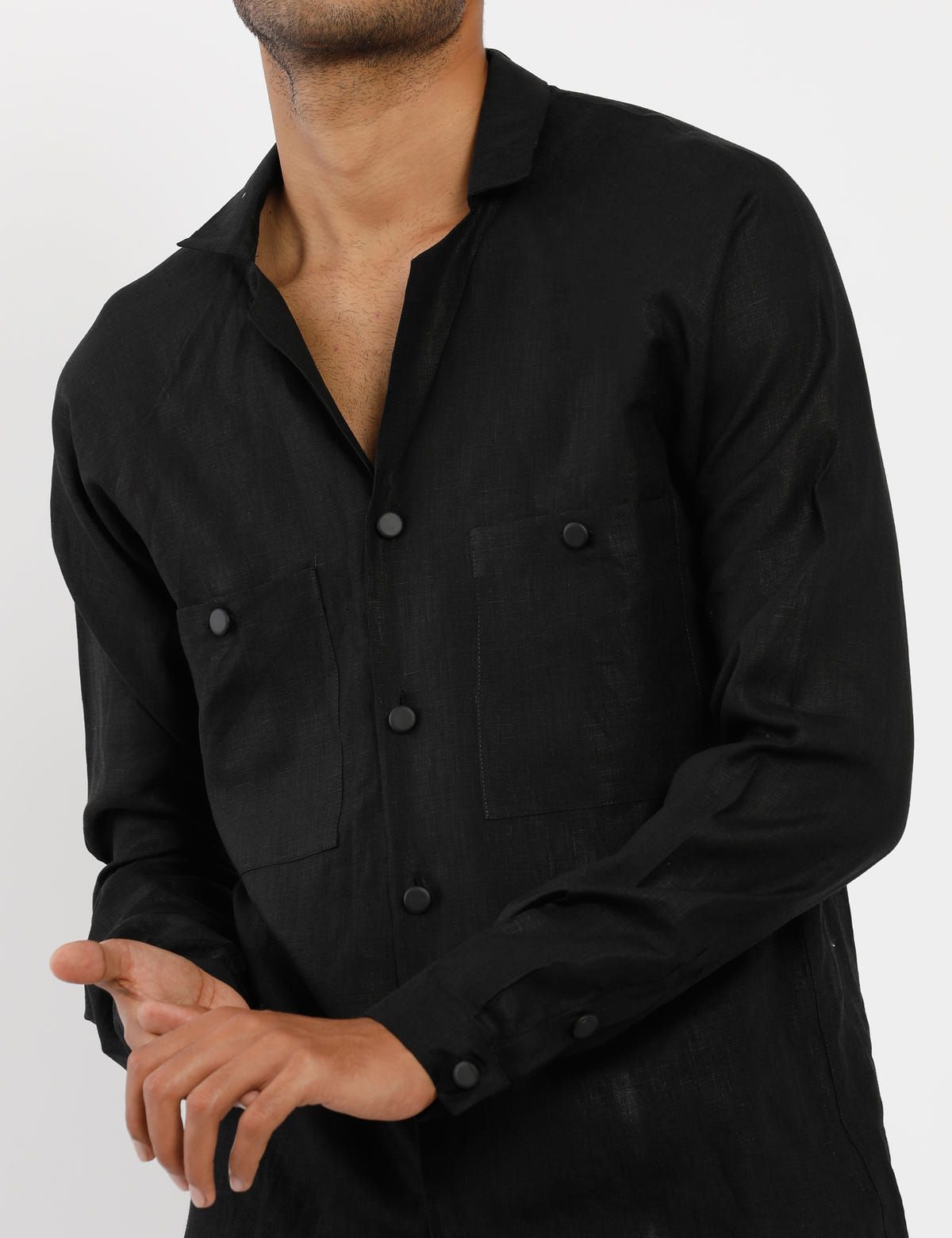 MASON RAGLAN SHIRT - BLACK - image 5