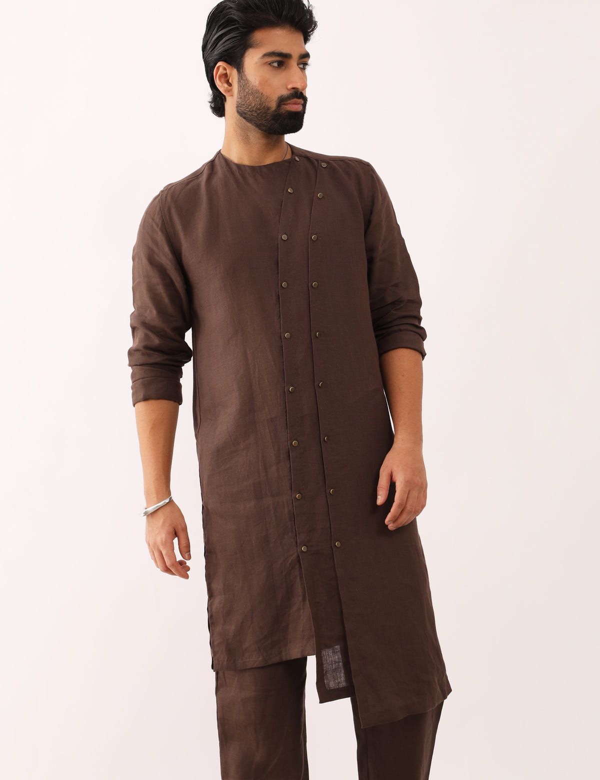 AYUSH KURTA- BROWN - image 1