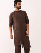 AYUSH KURTA- BROWN view 1