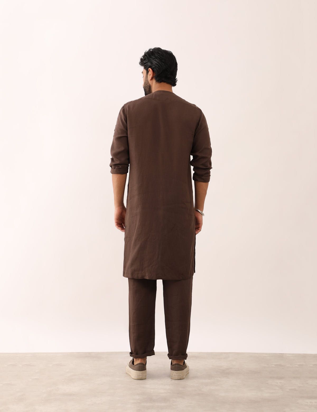 AYUSH KURTA- BROWN - image 4