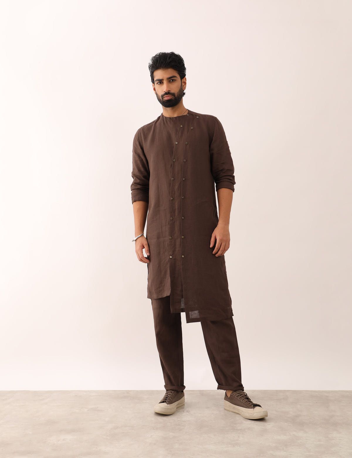 AYUSH KURTA- BROWN - image 5