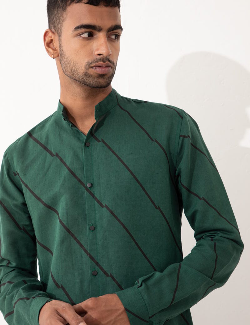 DARIS BIAS KURTA - GREEN