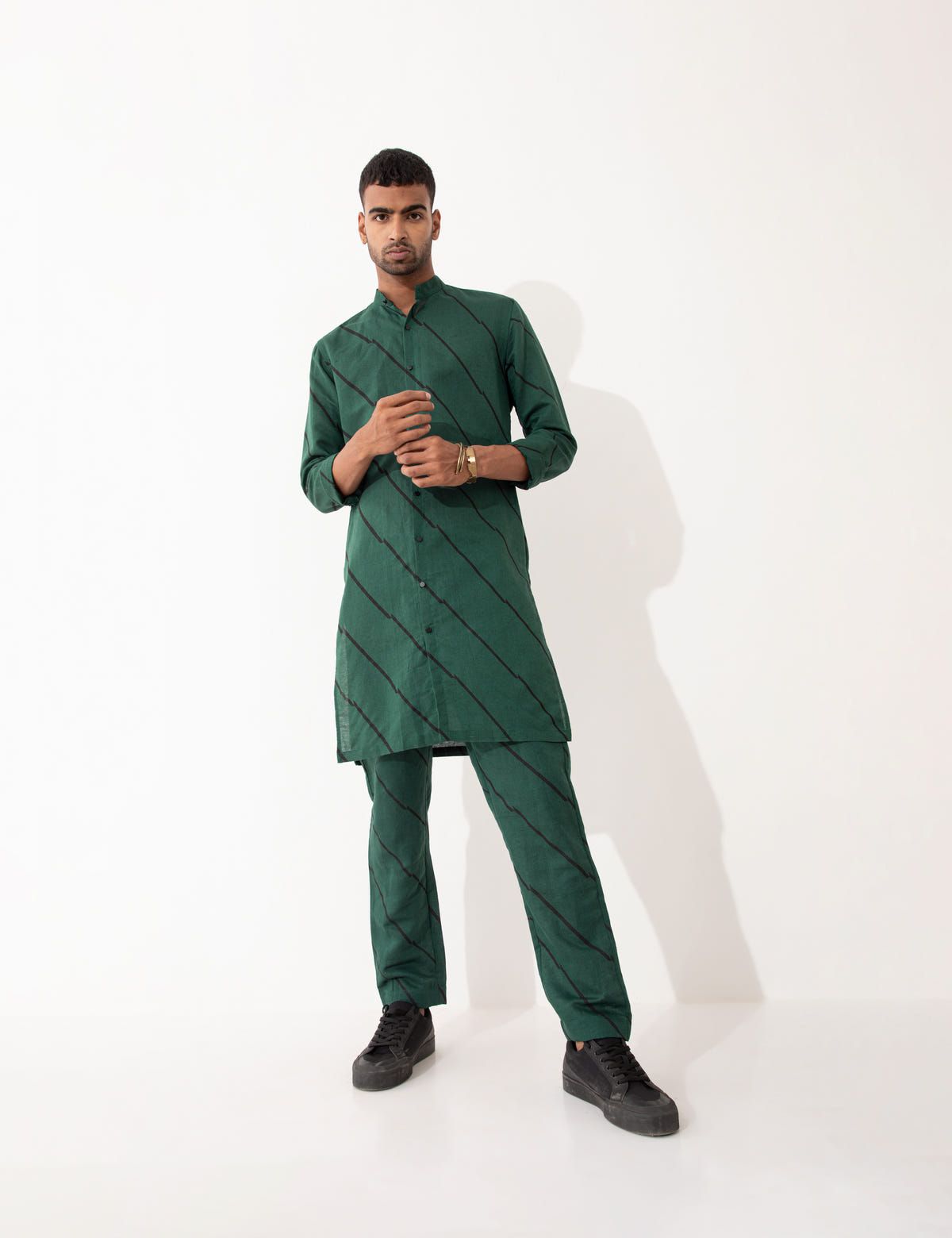 DARIS BIAS KURTA - GREEN - image 6
