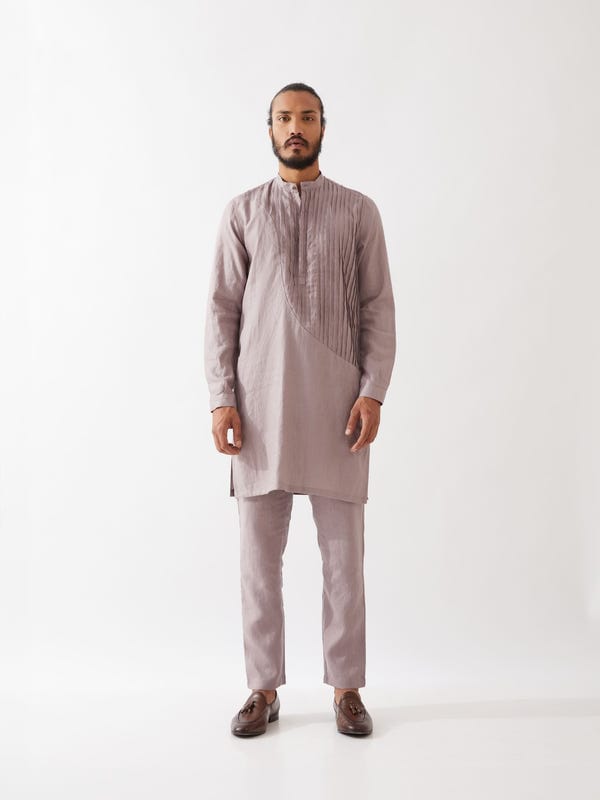 SON OF A NOBLE - SNOB — COOPER KURTA SET - PURPLE