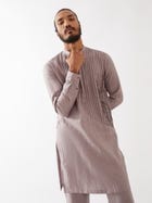 COOPER KURTA SET - PURPLE view 4